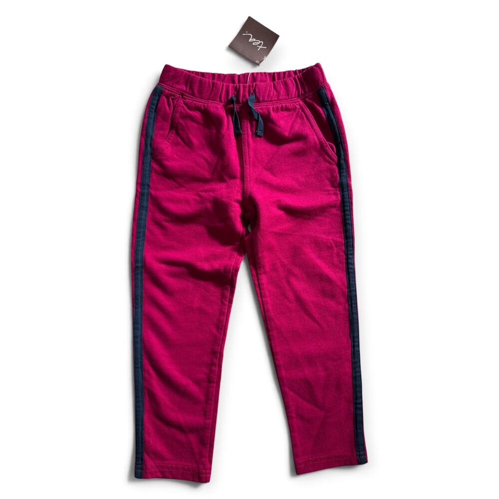 NWT Tea Collection pink pants with navy stripe